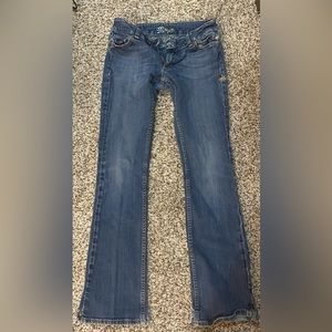 Miss Me JP49068 Boot 28 X 31 Women's Denim Jeans Medium Wash Zip Fly Dark 40.